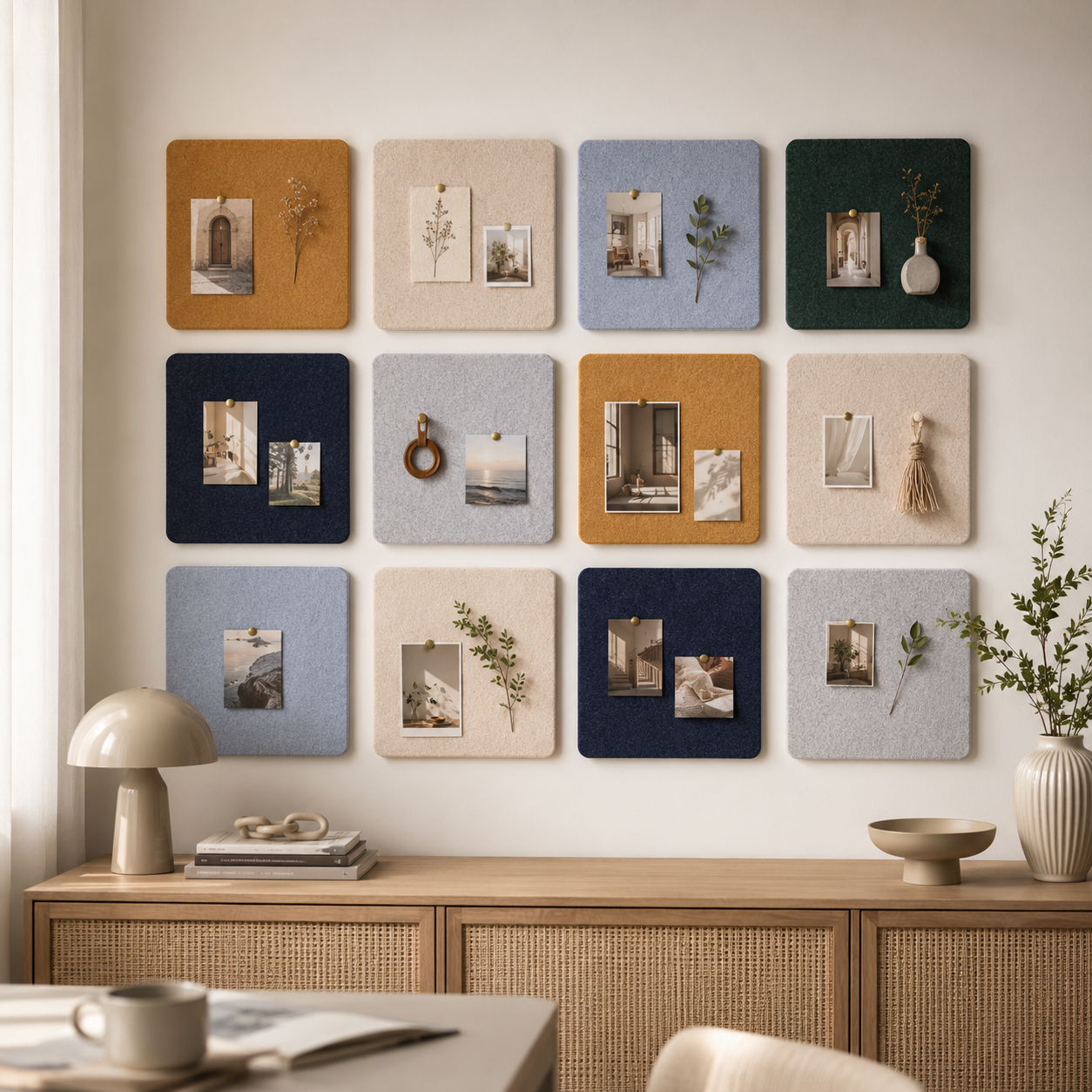 Soft felt display board